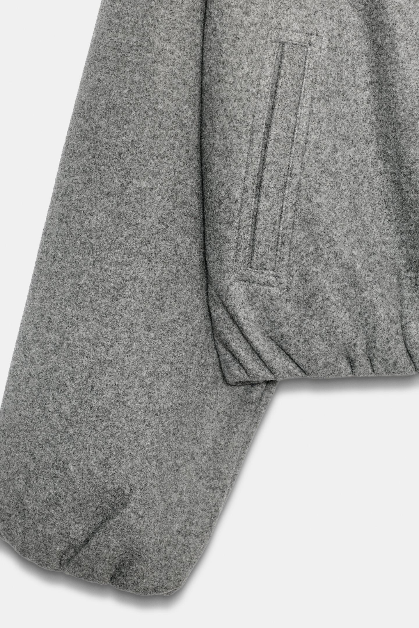 Женская куртка Zara Soft Bomber, цвет: Серый — фото 5