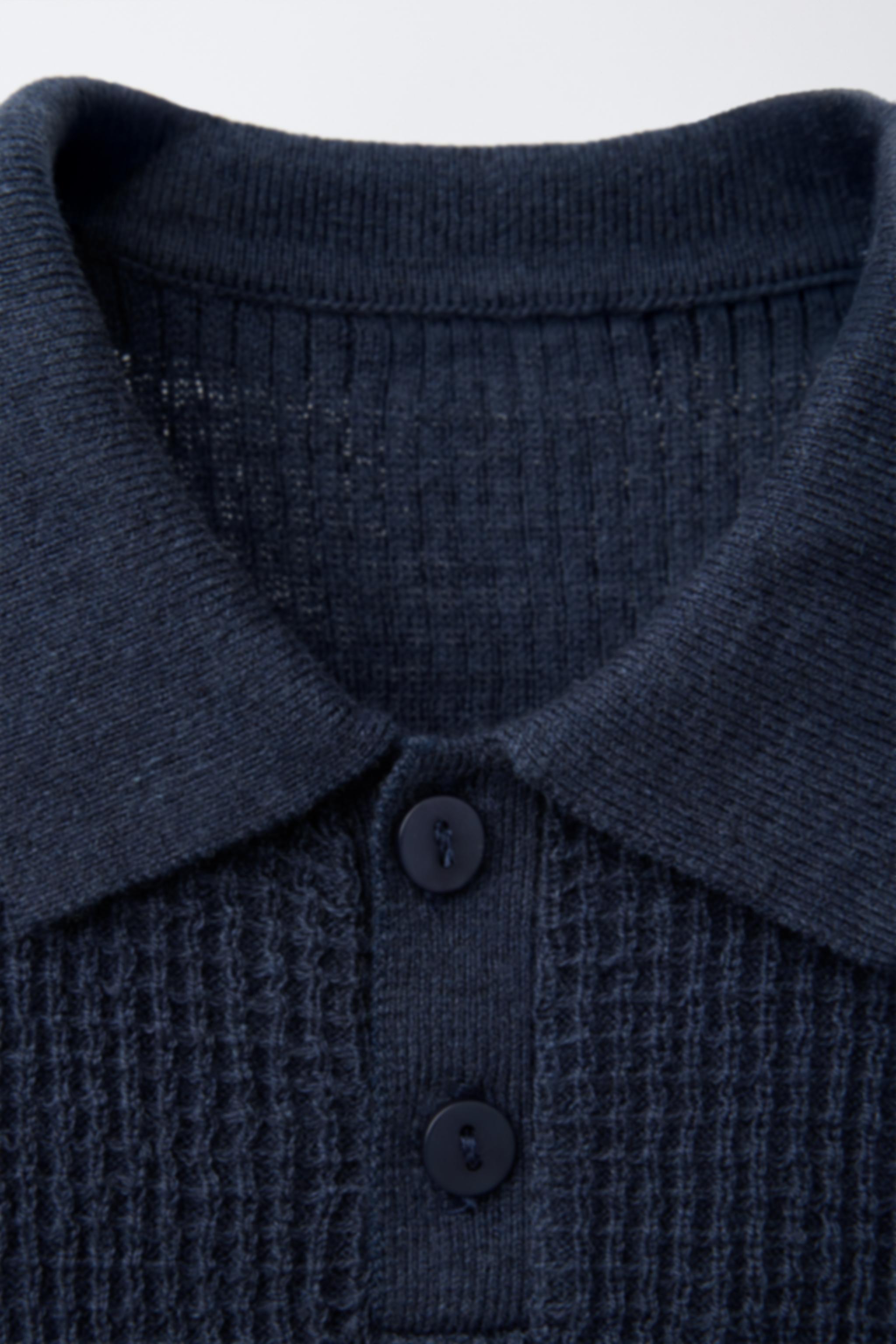 ESTNATION / ドライ ワッフル ポロニット /ネイビー ESTNATION / ドライ ワッフル ポロニット｜ESTNATION ONLINE