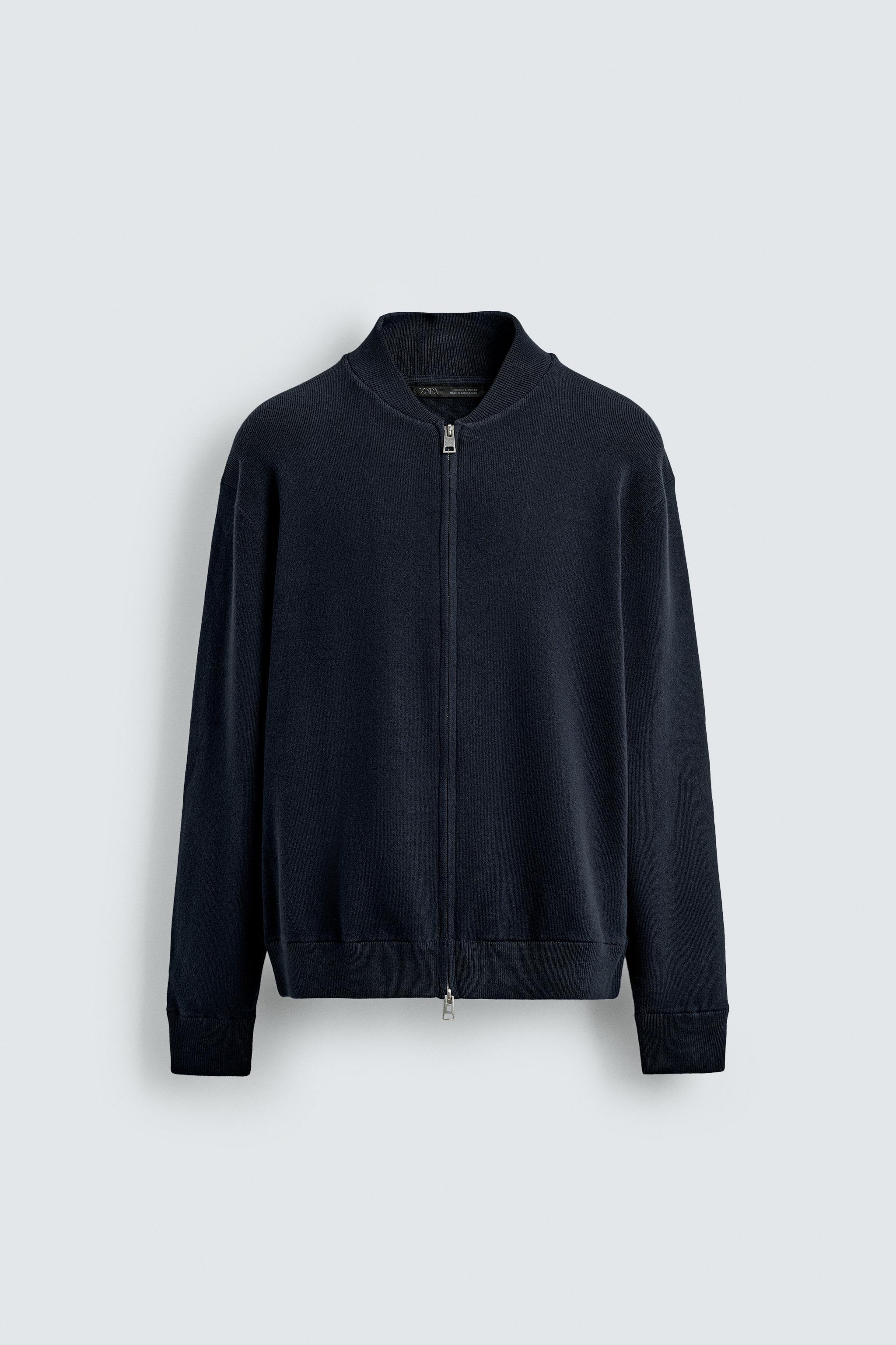 COTTON BLEND KNIT JACKET