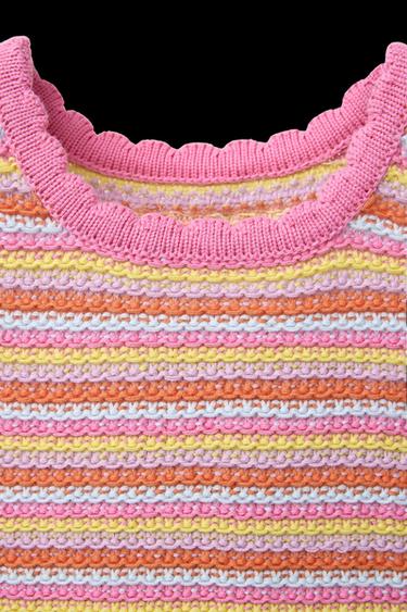 TOP PUNTO RAYAS - Multicolor de Zara