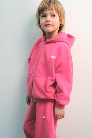 LOGO FLEECE JOGGERS - Fuchsia by Zara