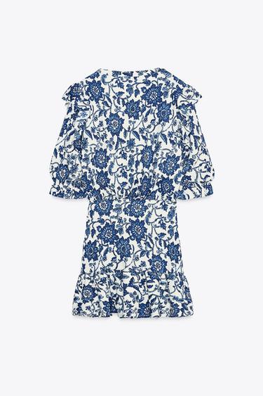 FLORAL PRINT DRESS - Blues by Zara - Image 5