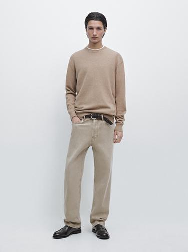 Pull en maille moulinée 100 % coton - VERDÂTRE de Zara