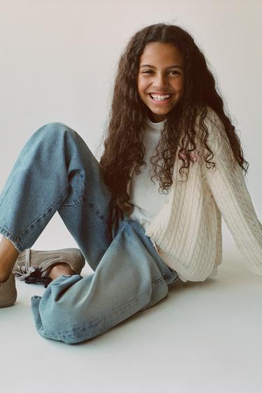 CHAQUETA PUNTO OCHOS - Crudo de Zara