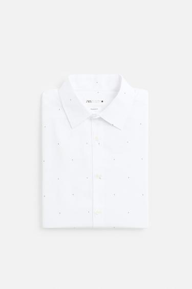CHEMISE STRUCTURÉE EASY CARE - Imprimée de Zara - Image 8