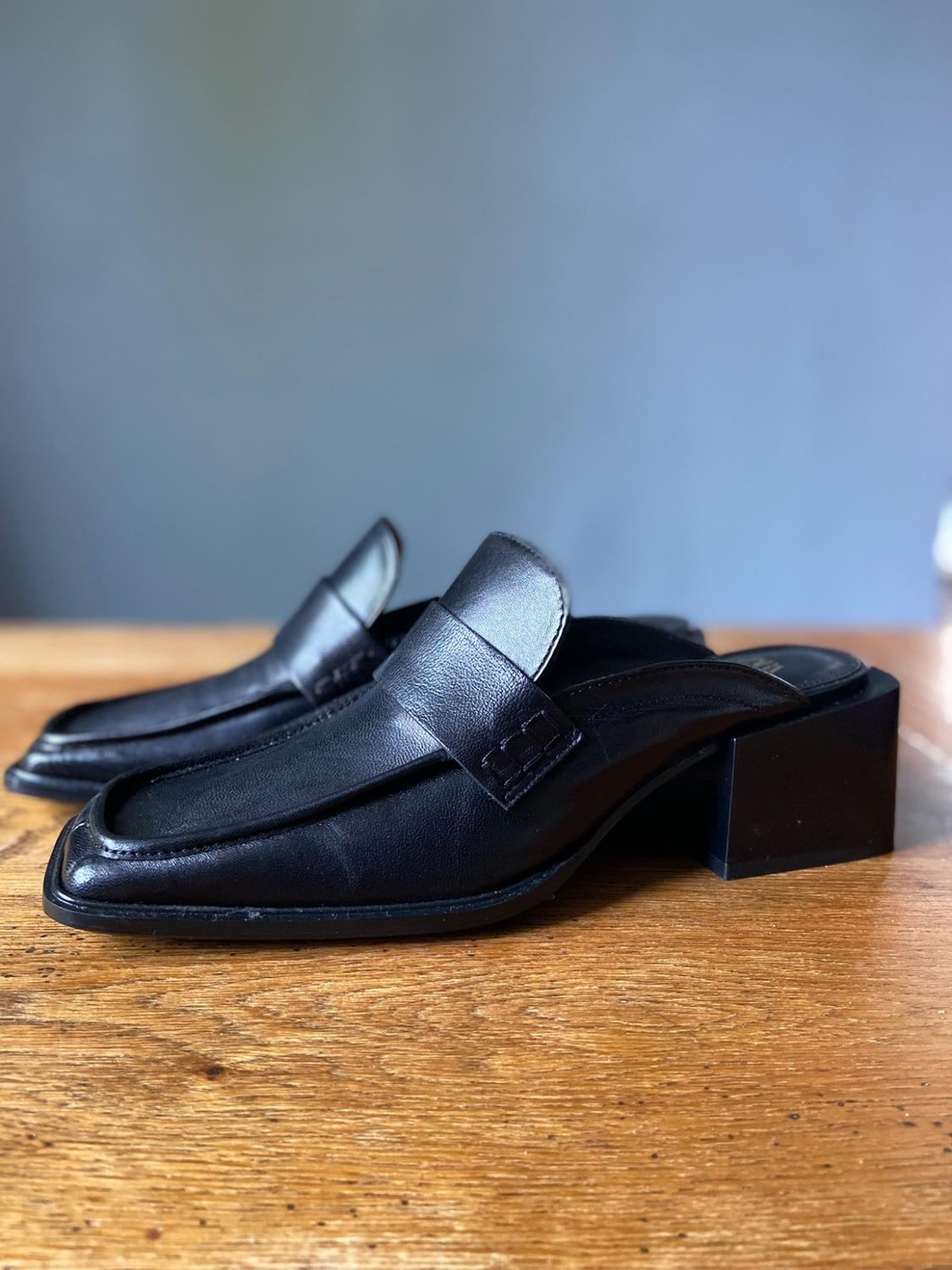 LEATHER MULE LOAFERS - Image 3