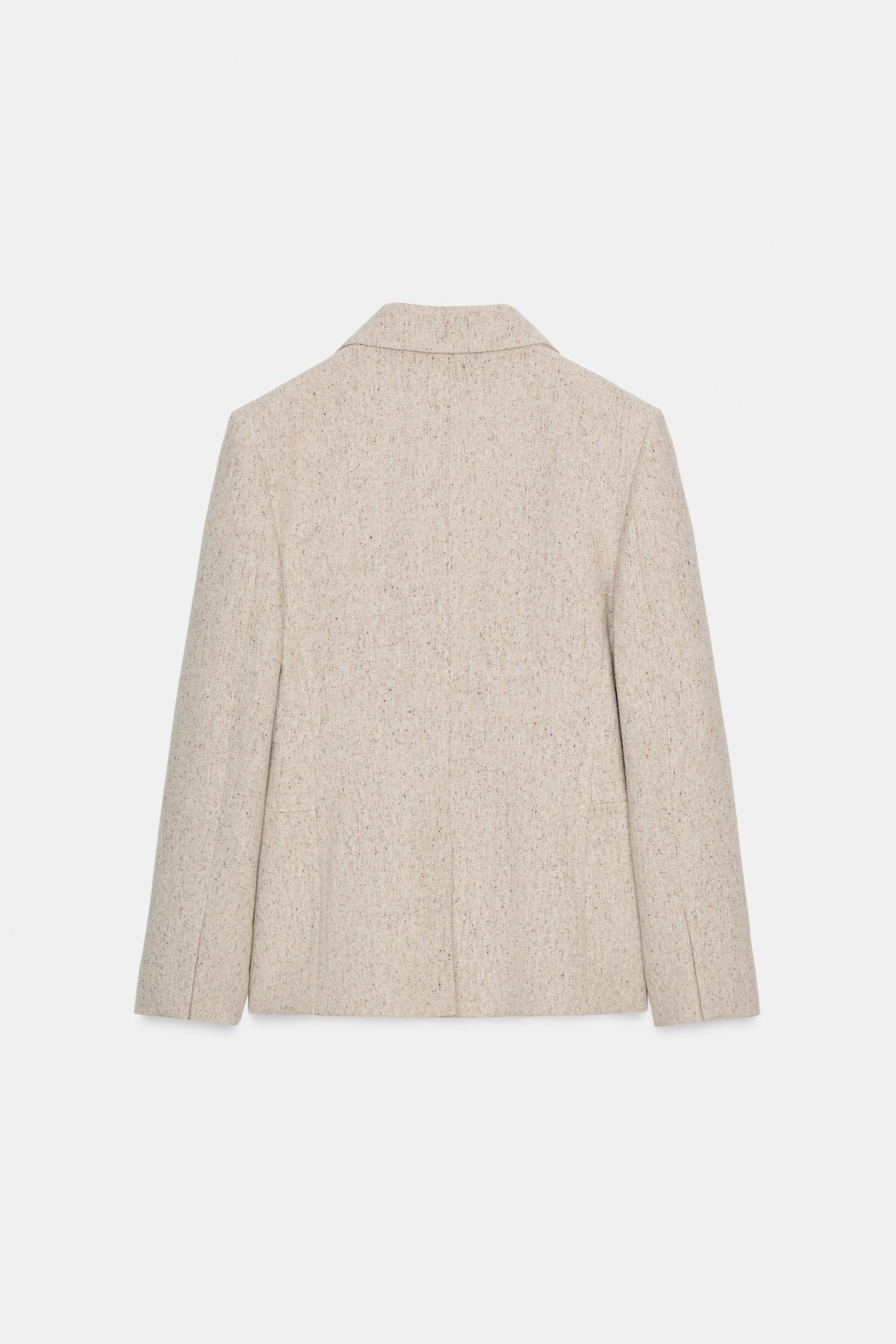 BLAZER AJUSTÉ AVEC LAINE À BASQUE ZW COLLECTION