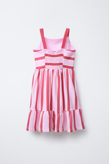 ROBE RAYURES MARINES - Rose de Zara - Image 1