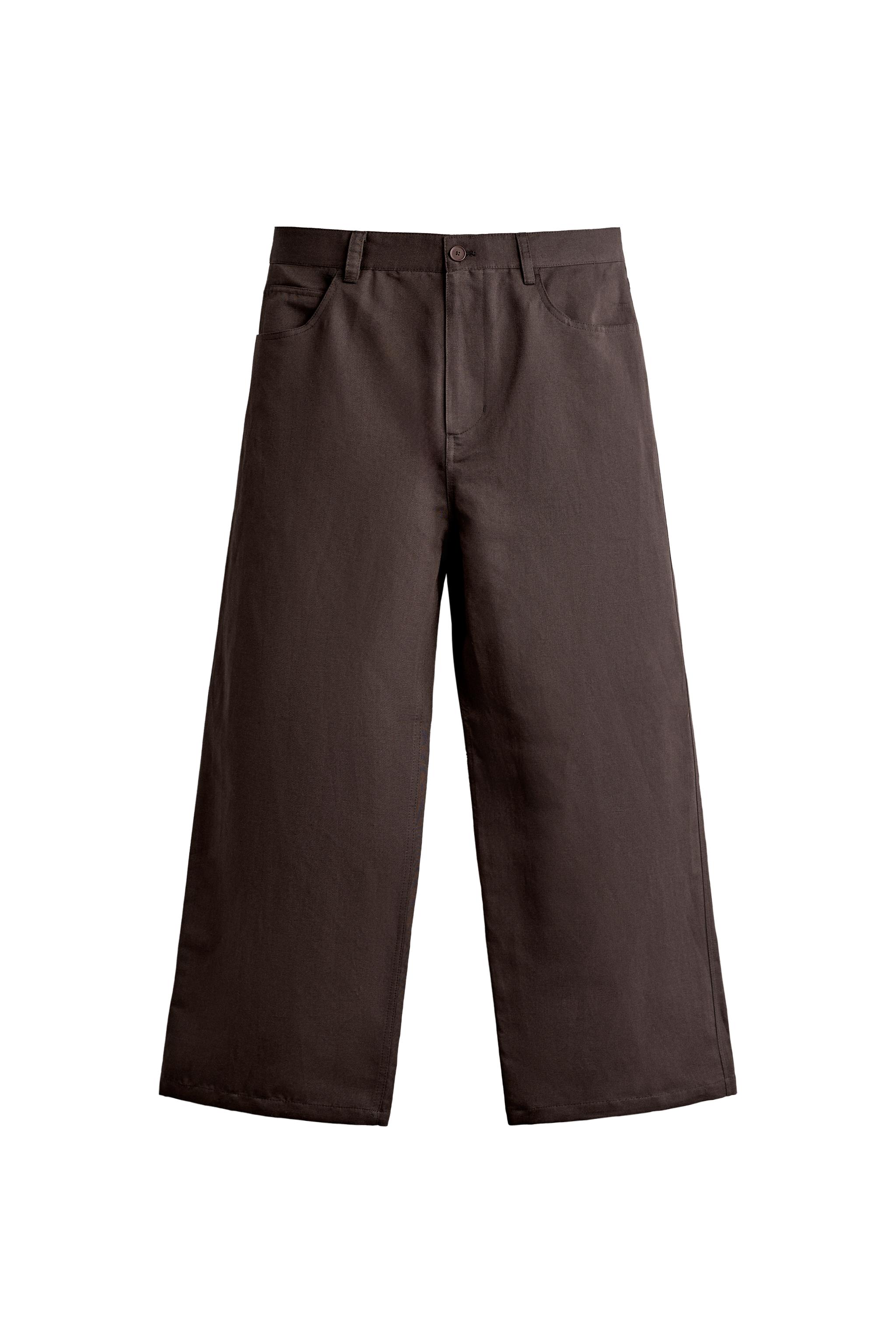 PANTALÓN RELAXED FIT ALGODÓN - LINO