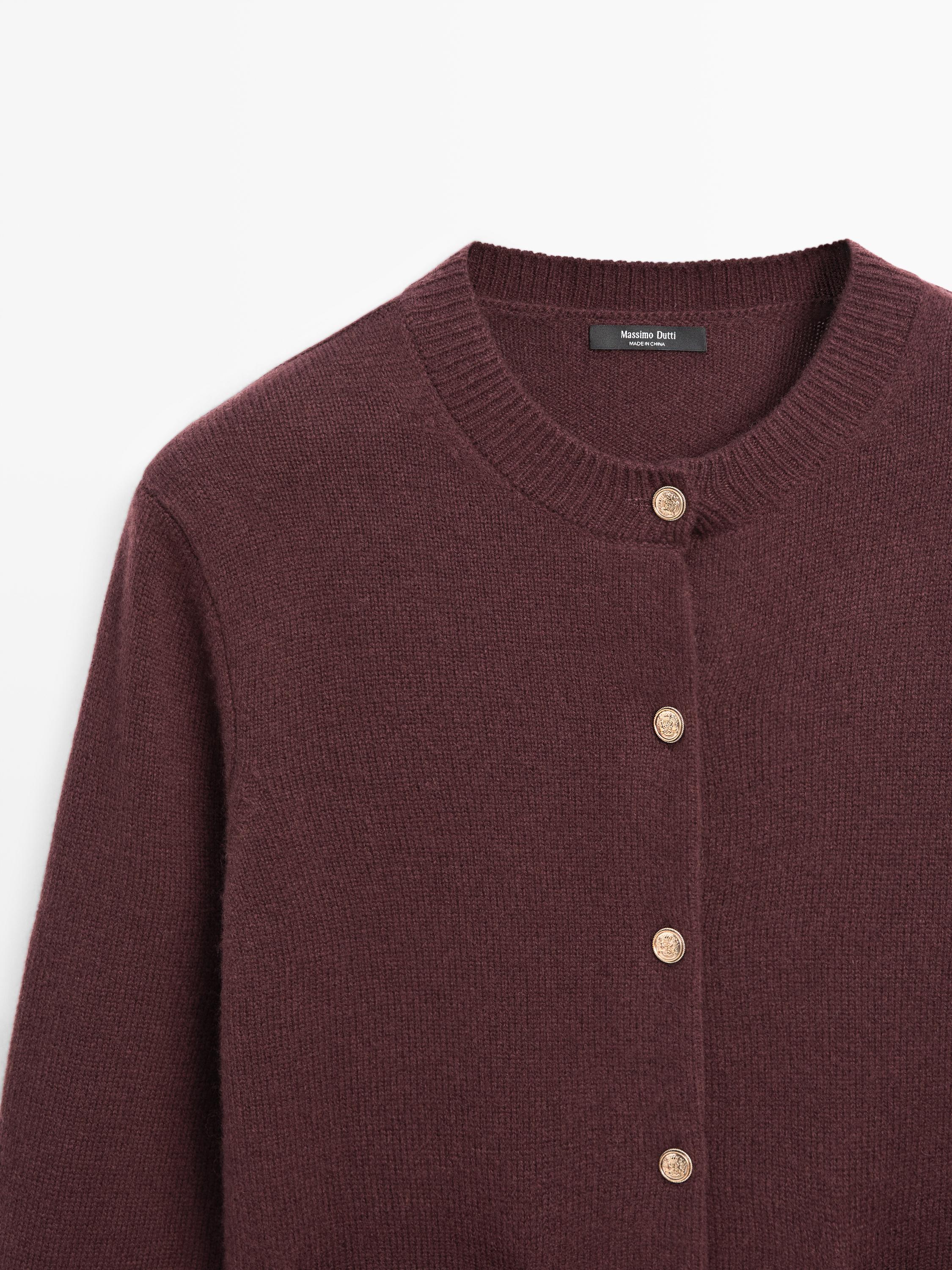 Cardigan boutons dorés