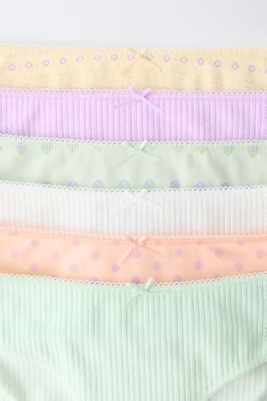 6-14 YEARS/ SIX-PACK OF FLORAL BRIEFS - Multicoloured by Zara