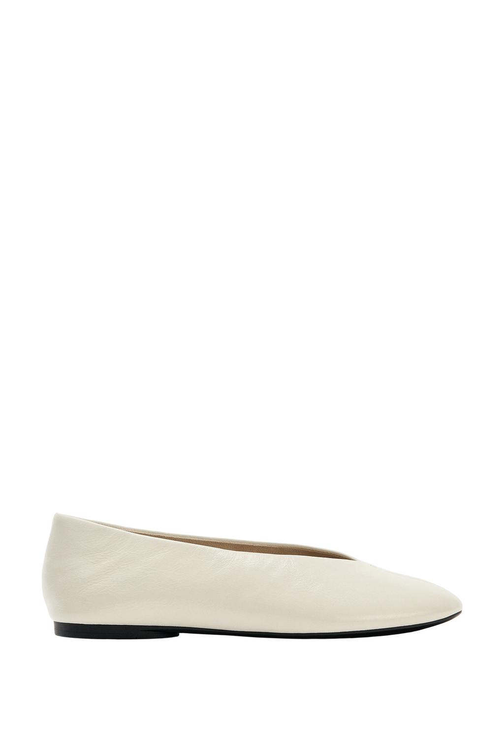 LEATHER BALLET FLATS