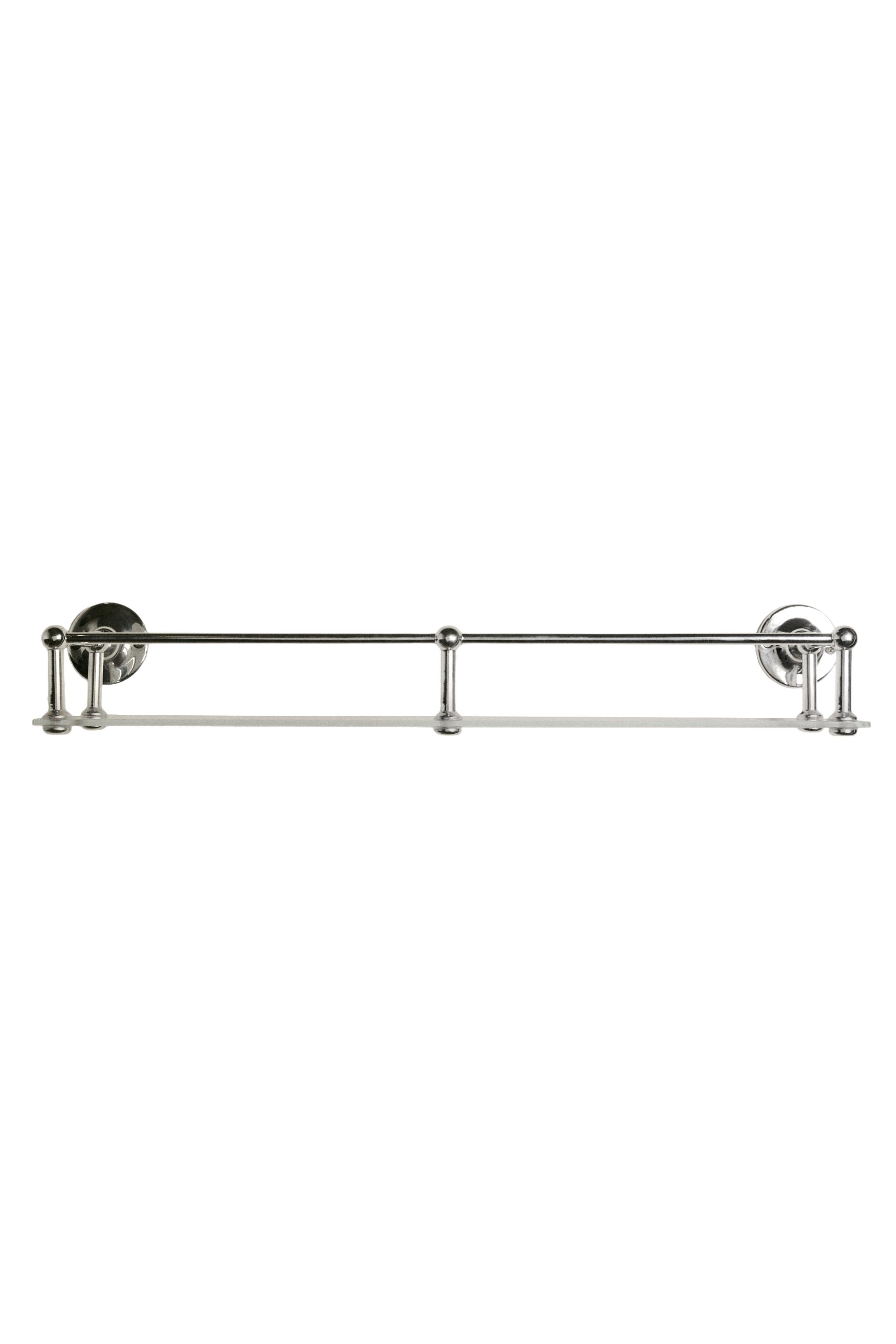 METAL AND GLASS BATHROOM SHELF - Silver | ZARA United States