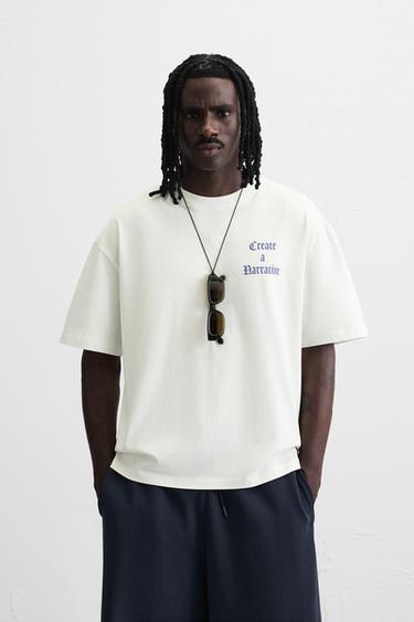 SAMARRETA GRÀFICS ESTAMPATS - Blanc trencat de Zara