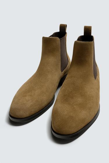 LEATHER CHELSEA BOOTS - Brown by Zara - Image 4