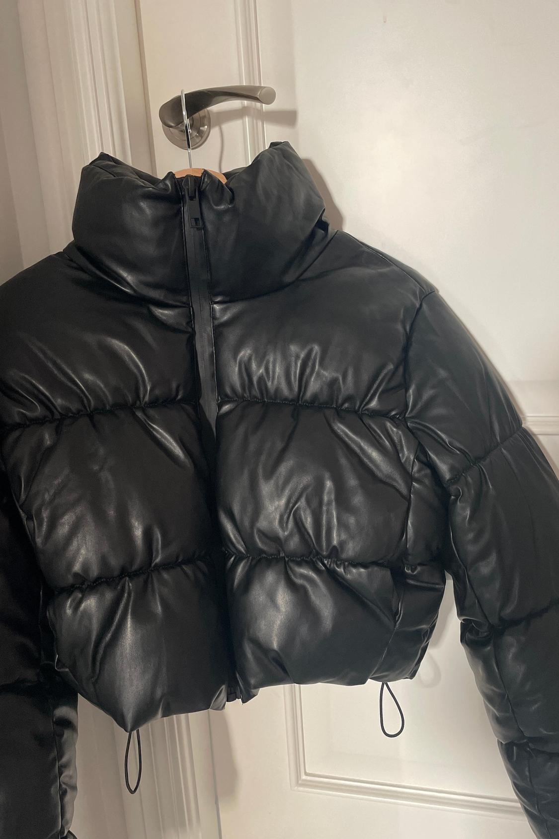 FAUX LEATHER PUFFER JACKET - Image 2