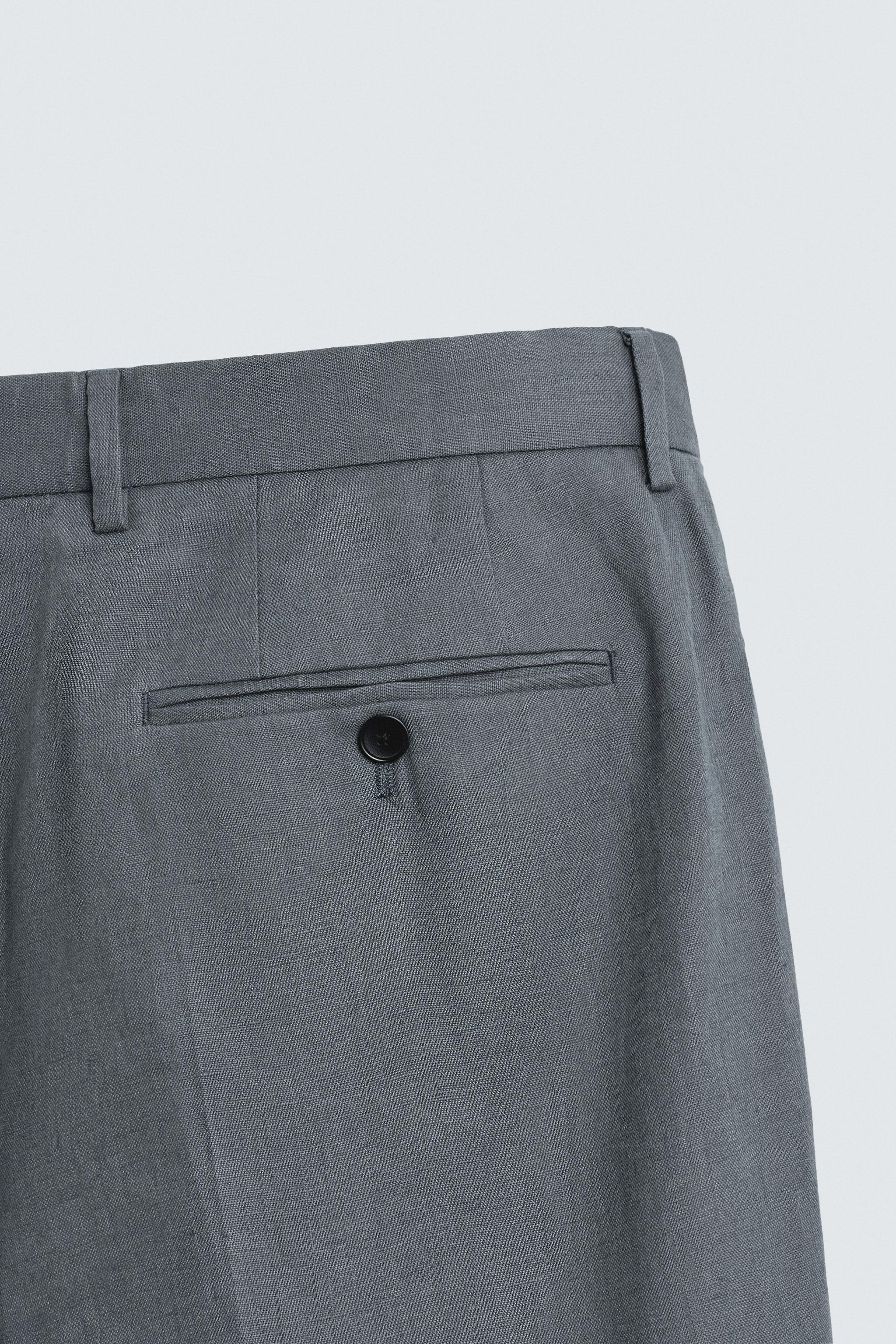 100% LINEN SUIT PANTS