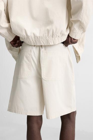 BERMUDA REGULAR FIT RAYURES - rayures de Zara - Image 4