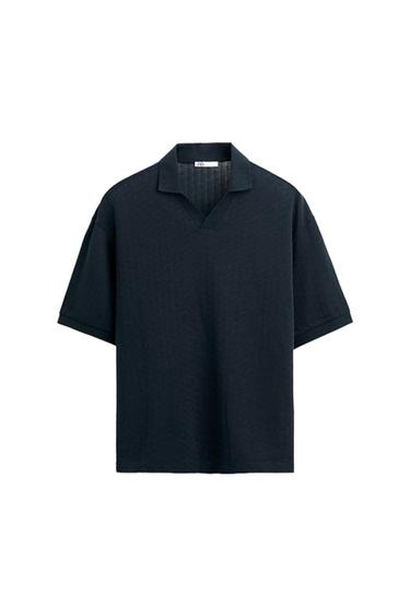 TEXTURED POLO SHIRT