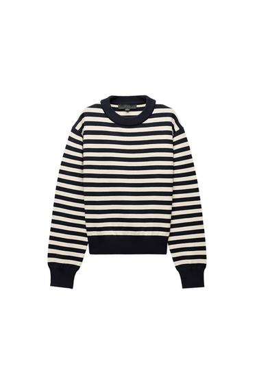 STRIPED KNIT JUMPER