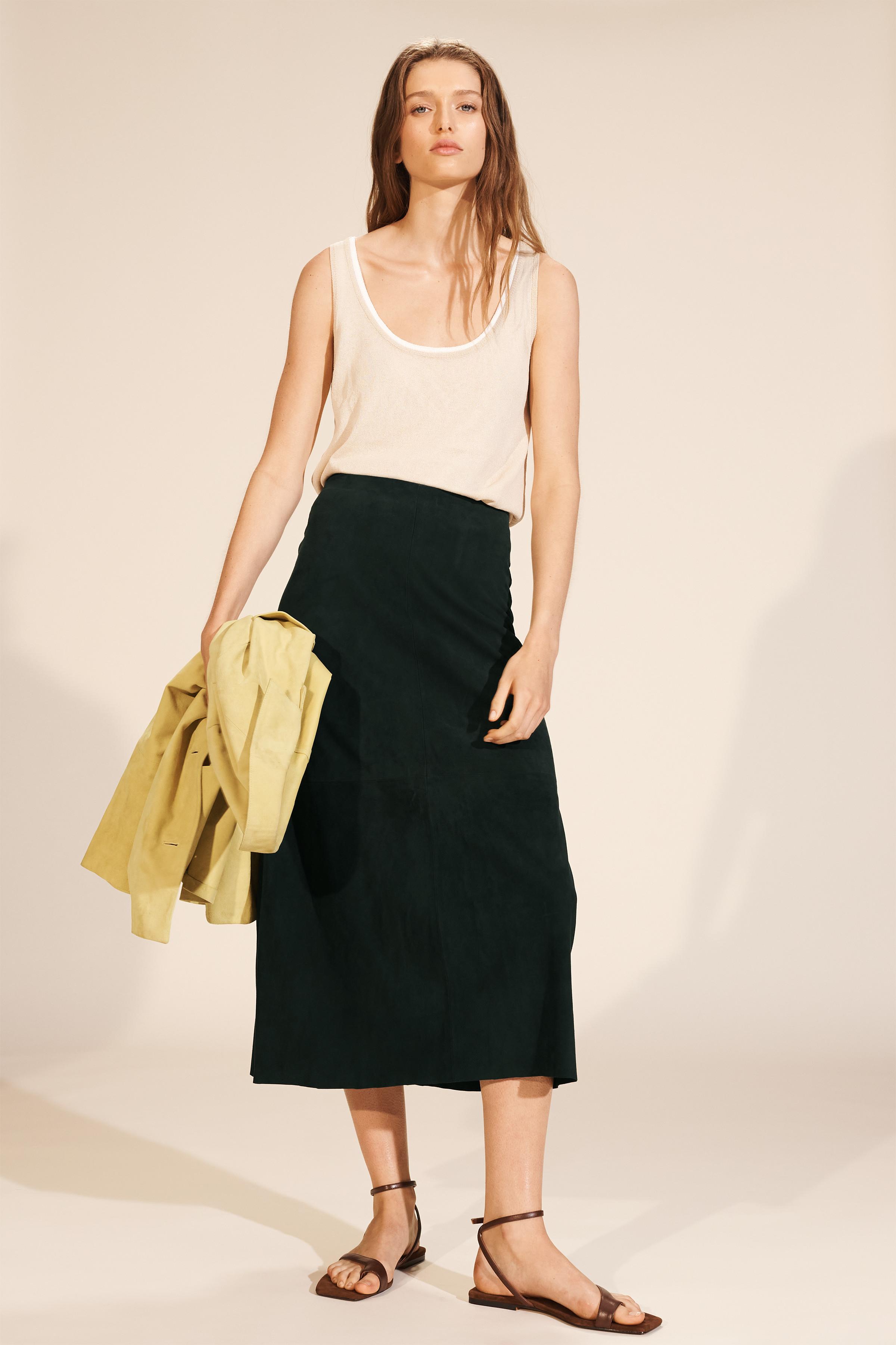 ZARA リアルレザースカート M ZARA レザー スカート - メルカリ