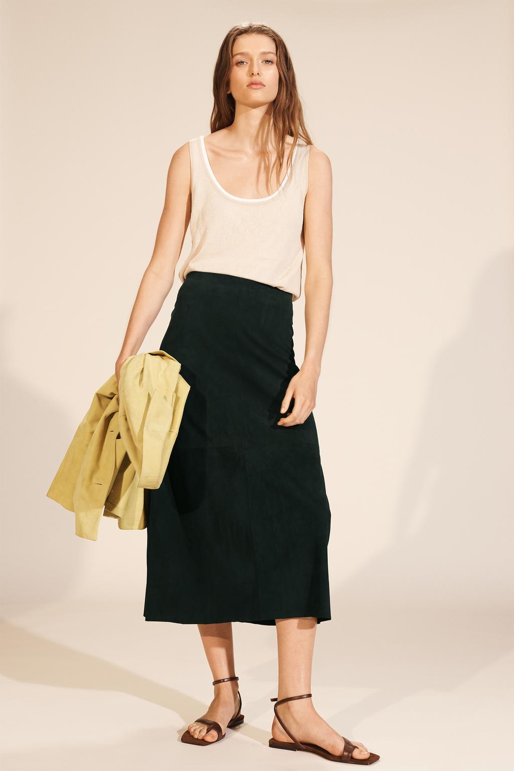 LIMITED EDITION MINIMAL SUEDE SKIRT - image 2