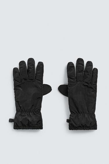 CONTRAST TECHNICAL GLOVES - Black by Zara