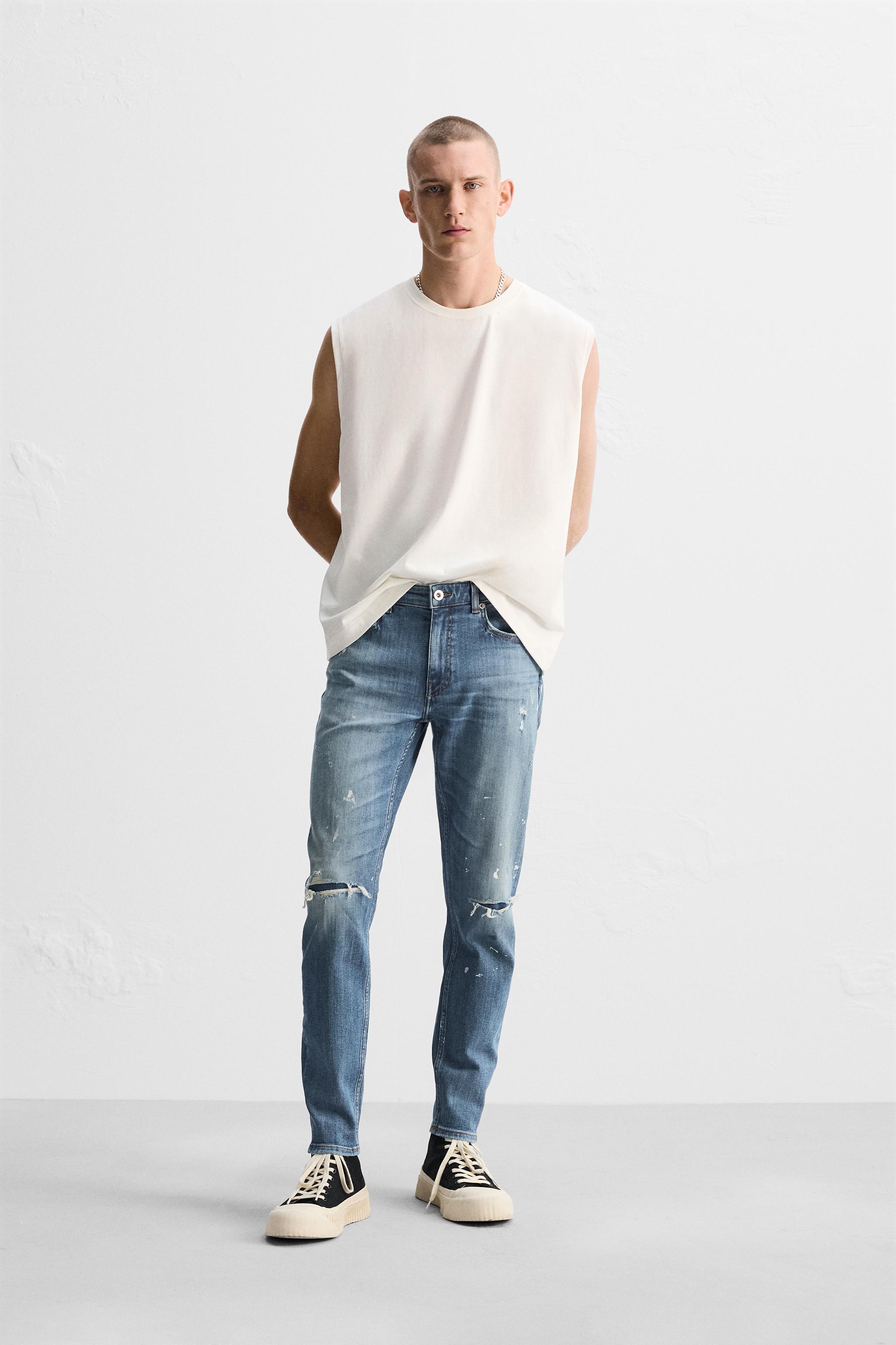 Jean shops kaki homme zara