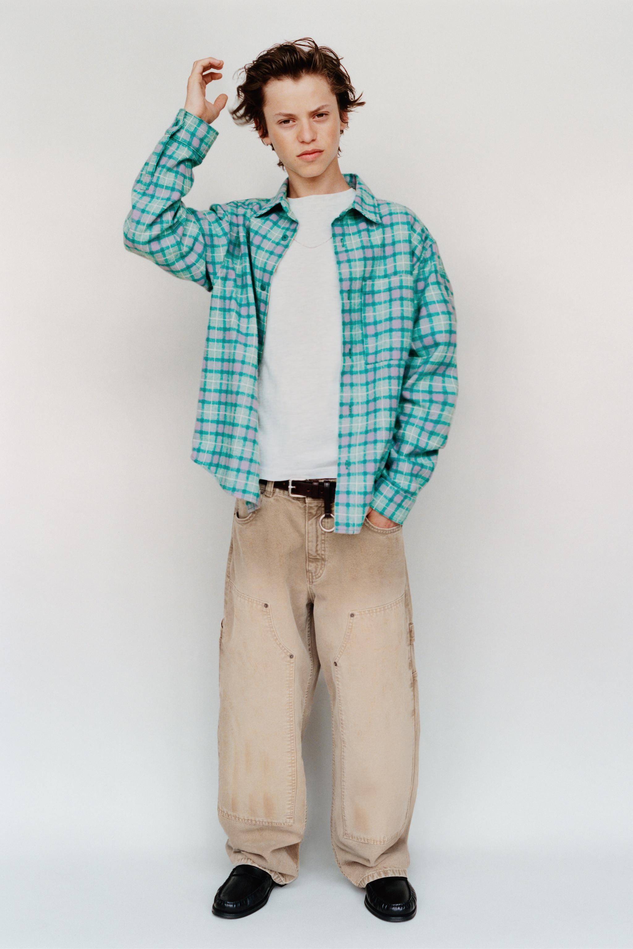 PLAID PRINT SHIRT