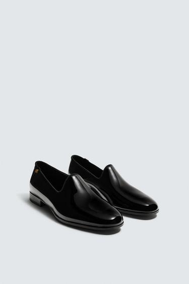 WILLY CHAVARRIA X ZARA PATENT LEATHER LOAFERS - Black by Zara