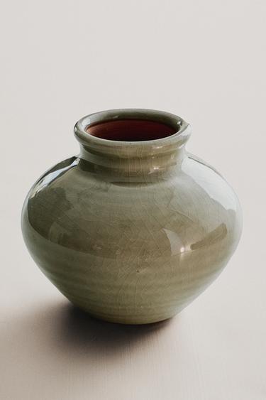 مزهرية صغيرة من التراكوتا - أزرق / أخضر الخاص بـ Zara