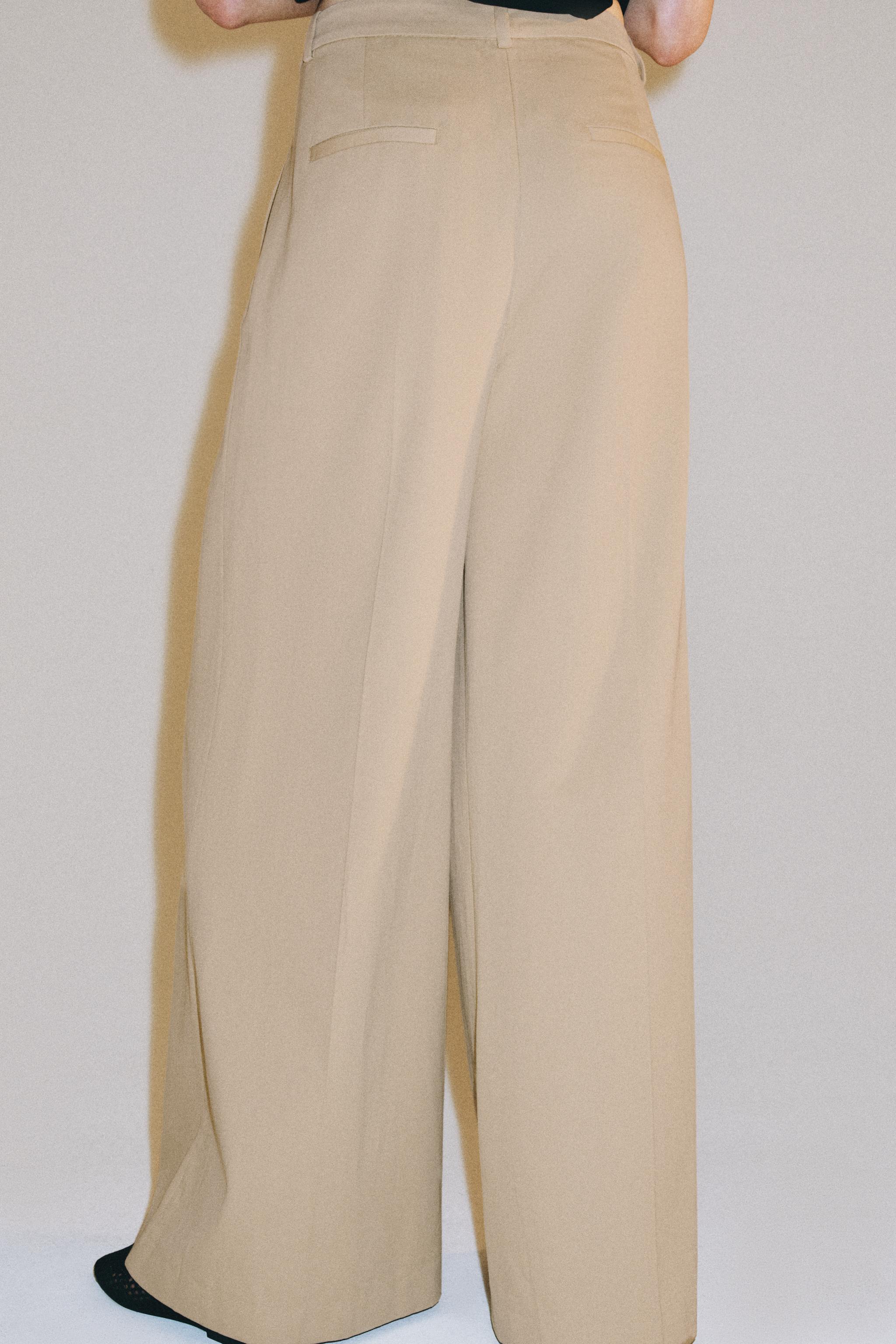 ZW COLLECTION PLEATED WIDE LEG PANTS