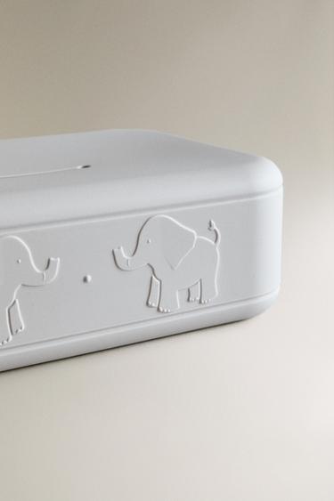 RANGE-LINGETTES SILICONE ÉLÉPHANTS - Gris de Zara - Image 2