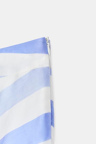 JUPE MI-LONGUE À RAYURES - Bleu / Blanc de Zara - Image 11