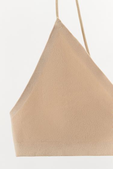 SEAMLESS STRAPPY BRA - Beige-pink by Zara - Image 5