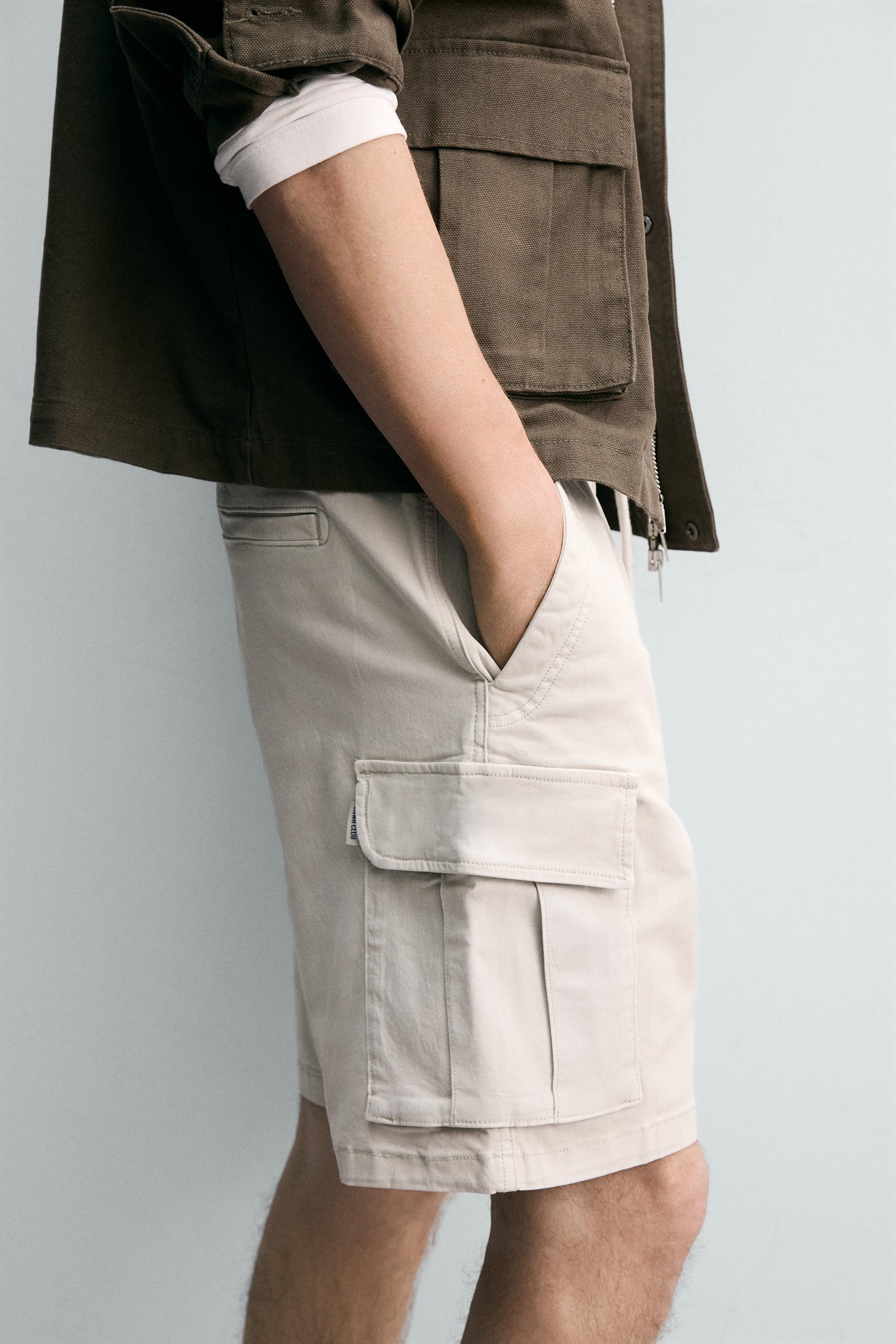 BERMUDA CARGO RELAXED FIT DÉLAVÉ