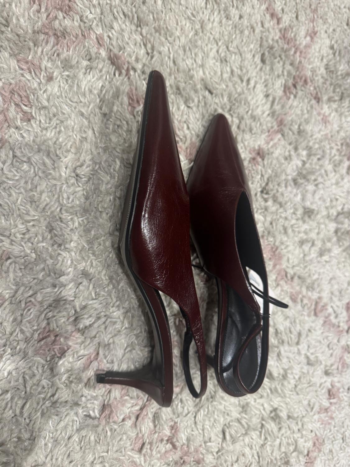 LEATHER SLINGBACK SHOES - Image 4