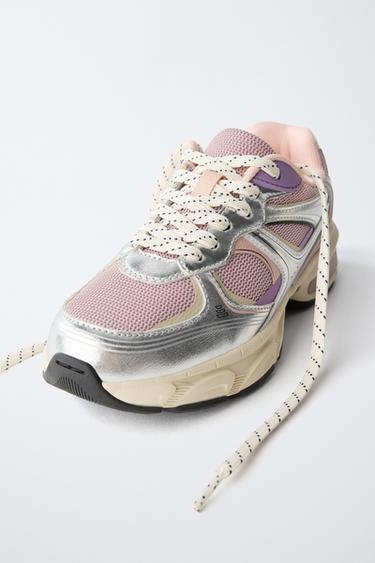 BASKET SPORTIVE EN RÉSILLE - Lilas de Zara - Image 2
