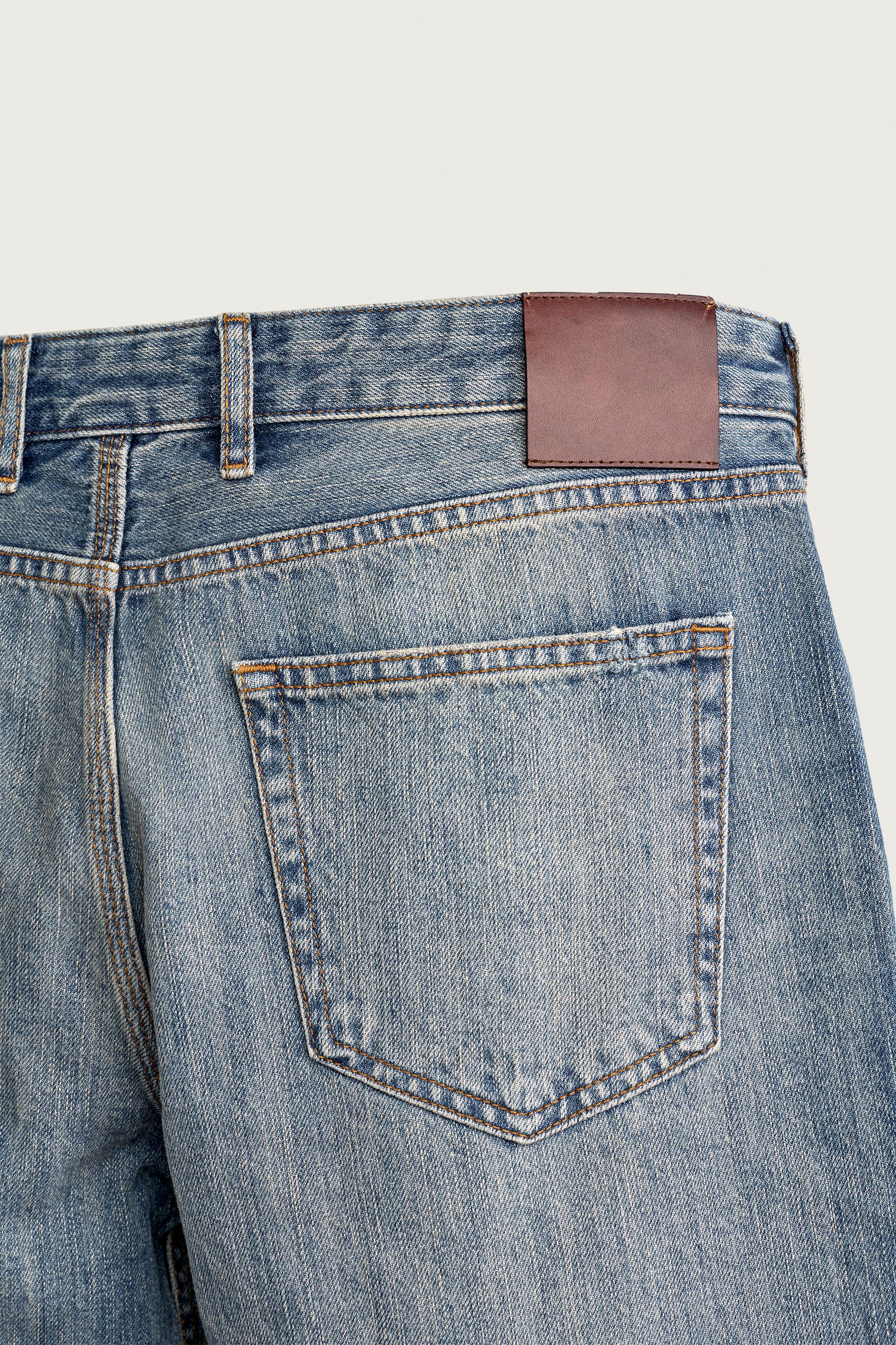 Мужские джинсы Zara LOW-RISE DISTRESSED BOOTCUT JEANS — фото 9
