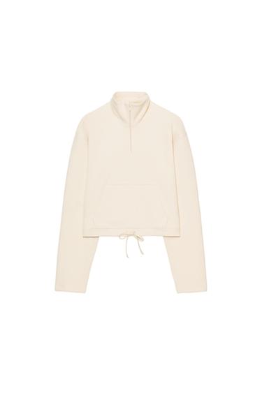 SUDADERA POLO INTERLOCK - Mantequilla de Zara