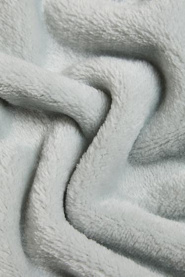 COTTON FLEECE BABY BLANKET - Green by Zara - Image 2