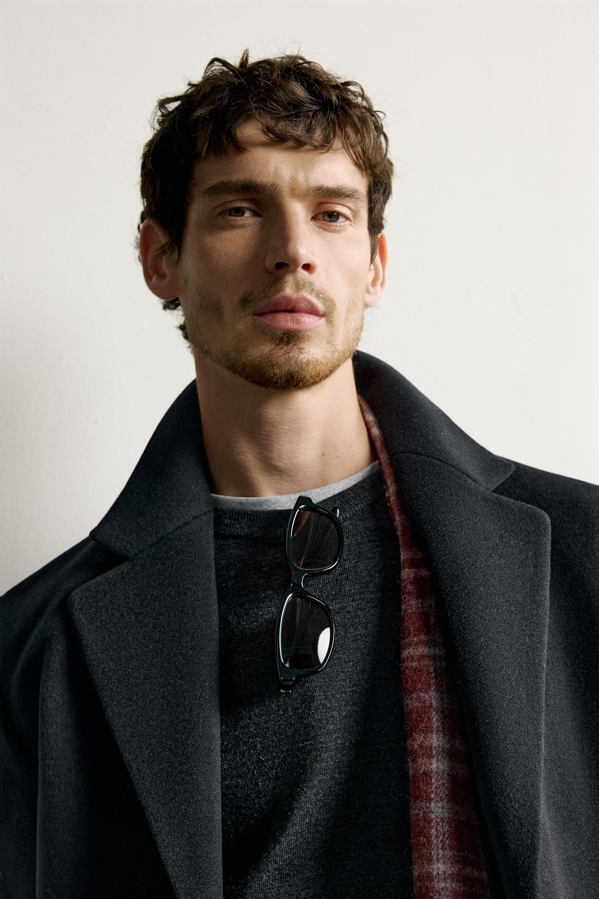 REGULAR-FIT WOOL-BLEND COAT