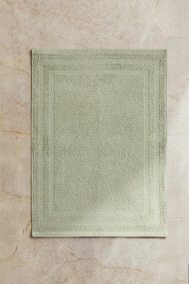 TAPIS DE BAIN COTON ANTIDÉRAPANT - Bleu / Vert de Zara - Image 5