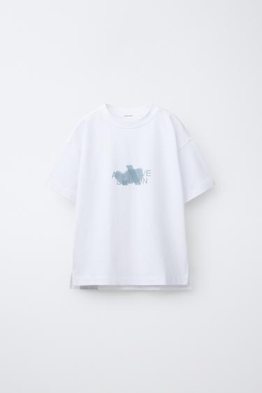 SPORTY LOGO T-SHIRT - White by Zara