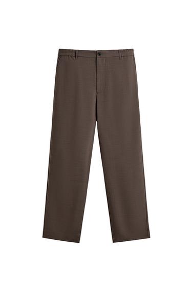 릴렉스핏 팬츠 - Zara 브라운