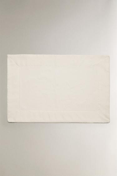 BATH MAT WITH FABRIC BAND - Oyster-white by Zara - Image 0