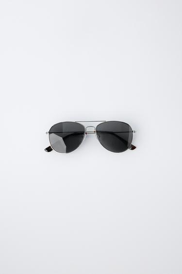 METAL AVIATOR SUNGLASSES - Silver by Zara