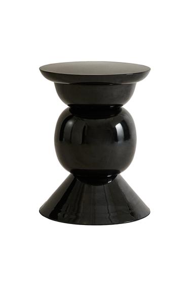 SMALL METAL SIDE TABLE - Black by Zara