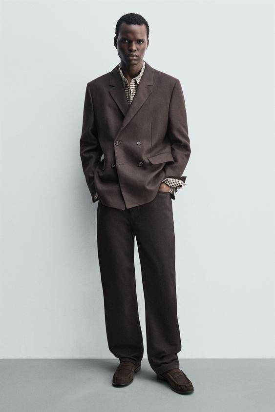 LEATHER PENNY LOAFERS - Brown by Zara - Image 0