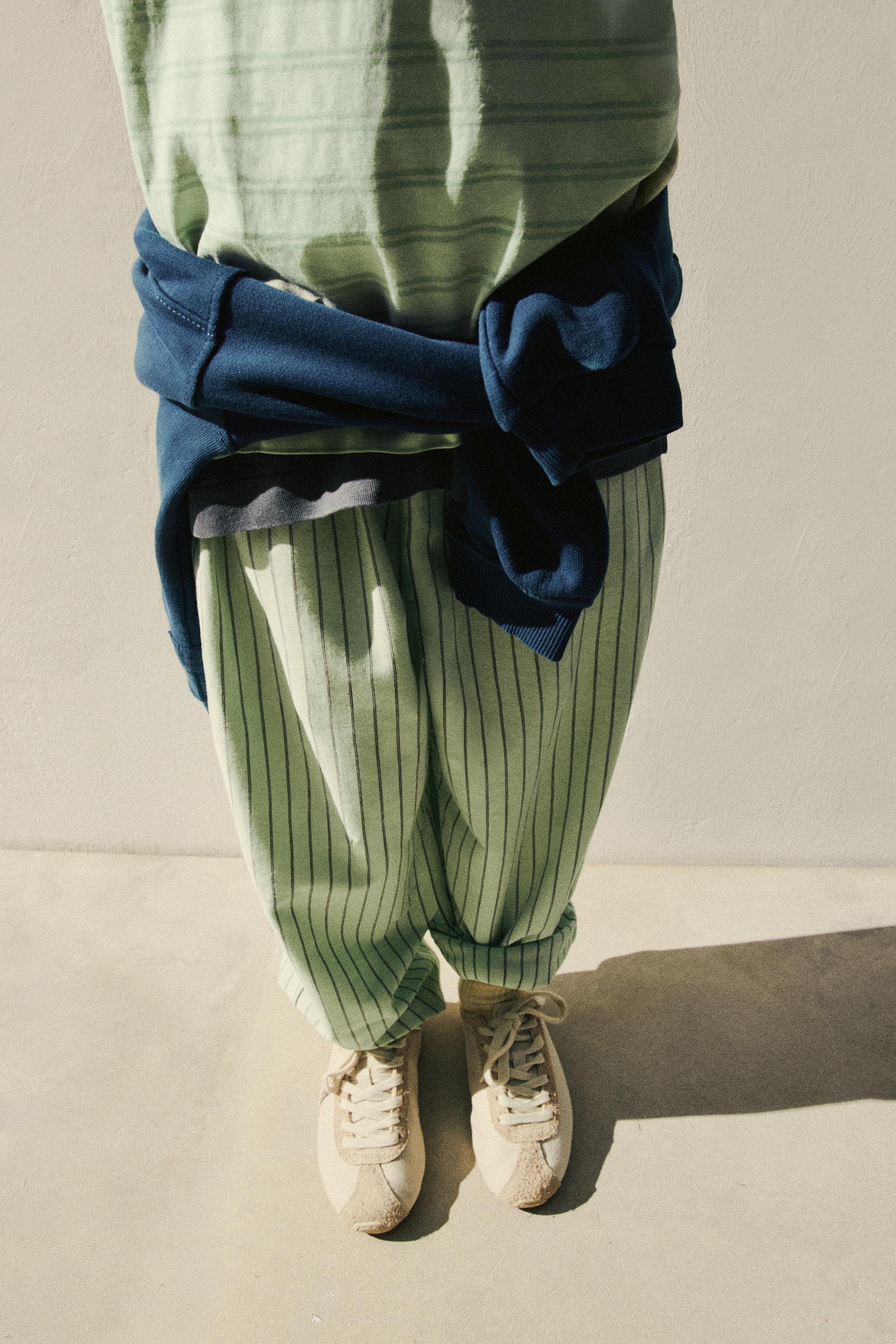 RELAXED STRIPED PANTS